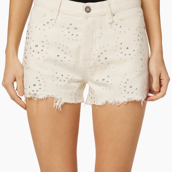 Hudson Lori High-Rise Studded Denim shorts Size 25 NWT - Picture 3 of 10